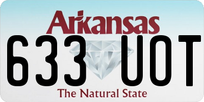 AR license plate 633UOT