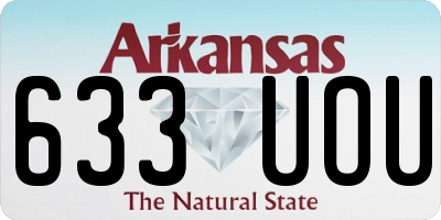 AR license plate 633UOU