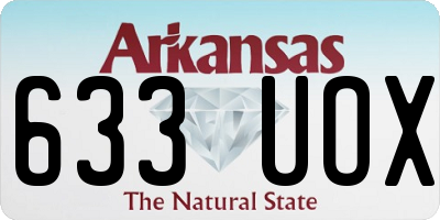 AR license plate 633UOX