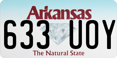 AR license plate 633UOY