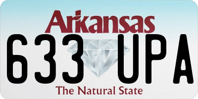 AR license plate 633UPA