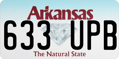 AR license plate 633UPB