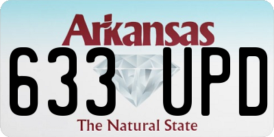 AR license plate 633UPD