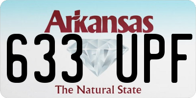 AR license plate 633UPF