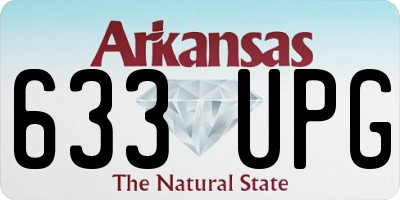 AR license plate 633UPG