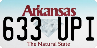 AR license plate 633UPI