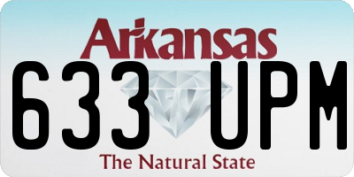 AR license plate 633UPM