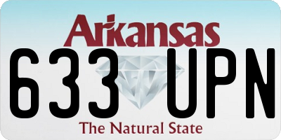 AR license plate 633UPN