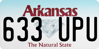 AR license plate 633UPU