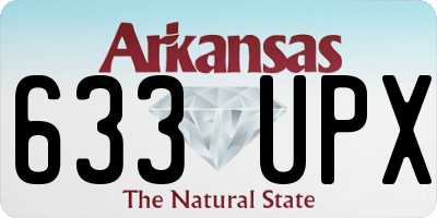 AR license plate 633UPX