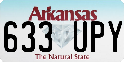 AR license plate 633UPY