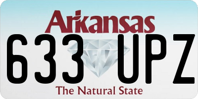 AR license plate 633UPZ
