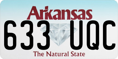 AR license plate 633UQC