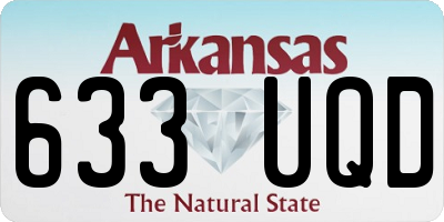 AR license plate 633UQD