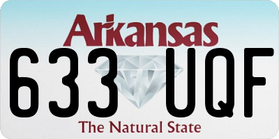 AR license plate 633UQF