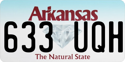 AR license plate 633UQH