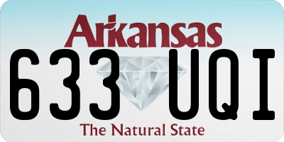 AR license plate 633UQI
