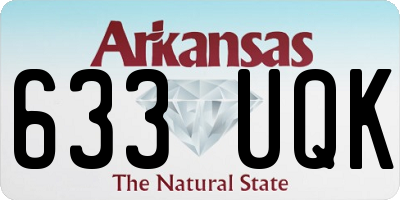 AR license plate 633UQK