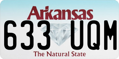 AR license plate 633UQM