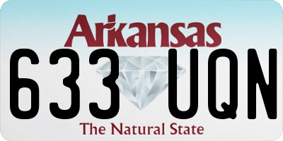AR license plate 633UQN