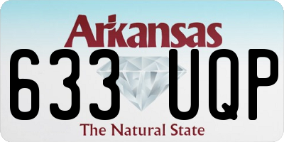 AR license plate 633UQP