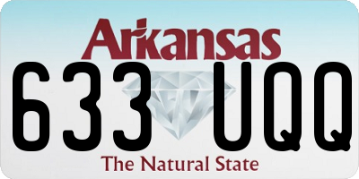 AR license plate 633UQQ