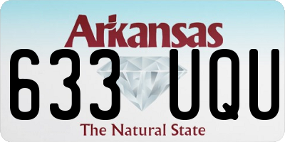 AR license plate 633UQU