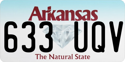 AR license plate 633UQV