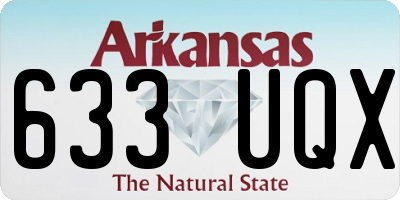AR license plate 633UQX