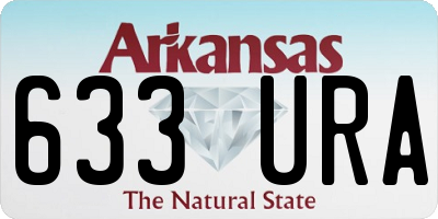 AR license plate 633URA