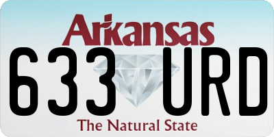 AR license plate 633URD