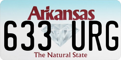 AR license plate 633URG