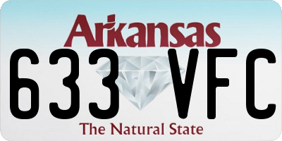 AR license plate 633VFC