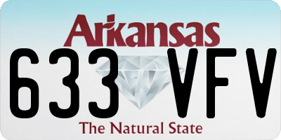 AR license plate 633VFV