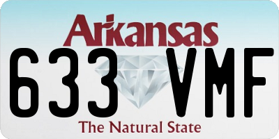 AR license plate 633VMF