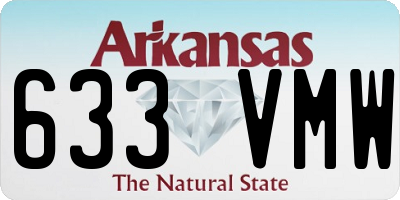AR license plate 633VMW