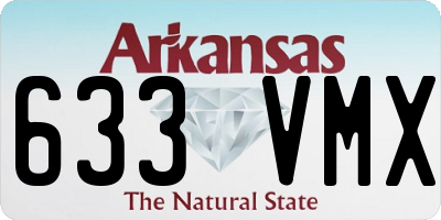 AR license plate 633VMX