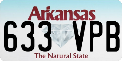 AR license plate 633VPB