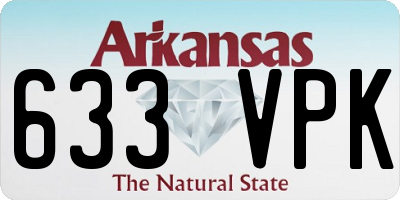 AR license plate 633VPK