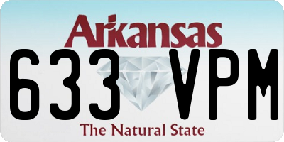 AR license plate 633VPM