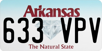 AR license plate 633VPV