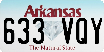 AR license plate 633VQY
