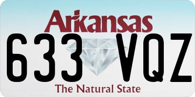 AR license plate 633VQZ