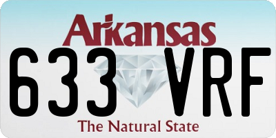 AR license plate 633VRF