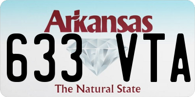 AR license plate 633VTA
