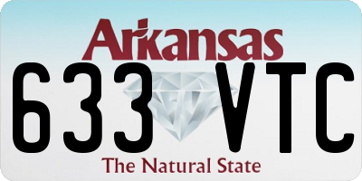 AR license plate 633VTC