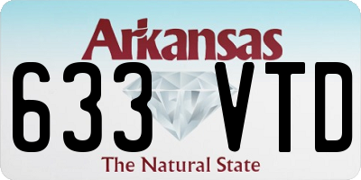 AR license plate 633VTD
