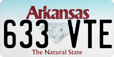 AR license plate 633VTE