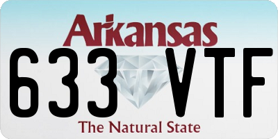 AR license plate 633VTF