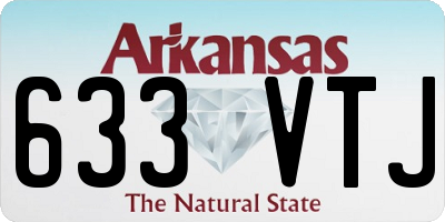 AR license plate 633VTJ
